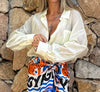 CAMICIA VELATA GIALLA