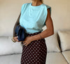 LONGUETTE POIS MARRONE