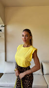 MAGLIA SPALLINA GIALLA