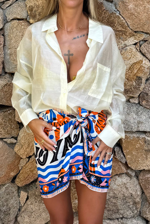 CAMICIA VELATA GIALLA