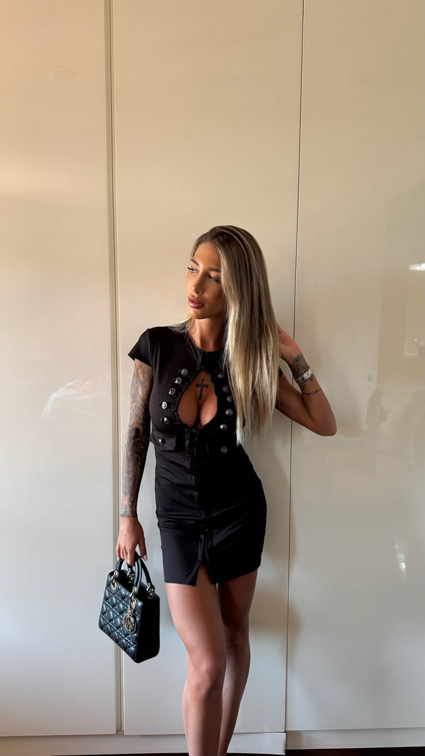 VESTITO SERENA NERO