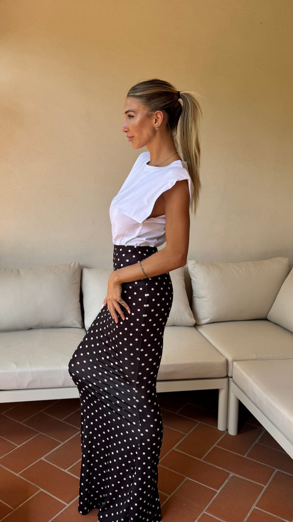 LONGUETTE POIS NERA
