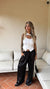 PANTALONE POIS NERO