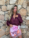 CAMICIA VELATA BORGOGNA