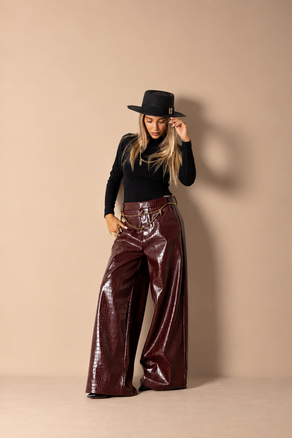 PANTALONE PITONATO by lumina bordeaux