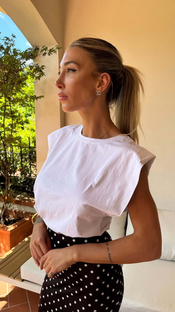 MAGLIA SPALLINA BIANCA