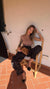 PANTALONE ANIMALIER CARGO
