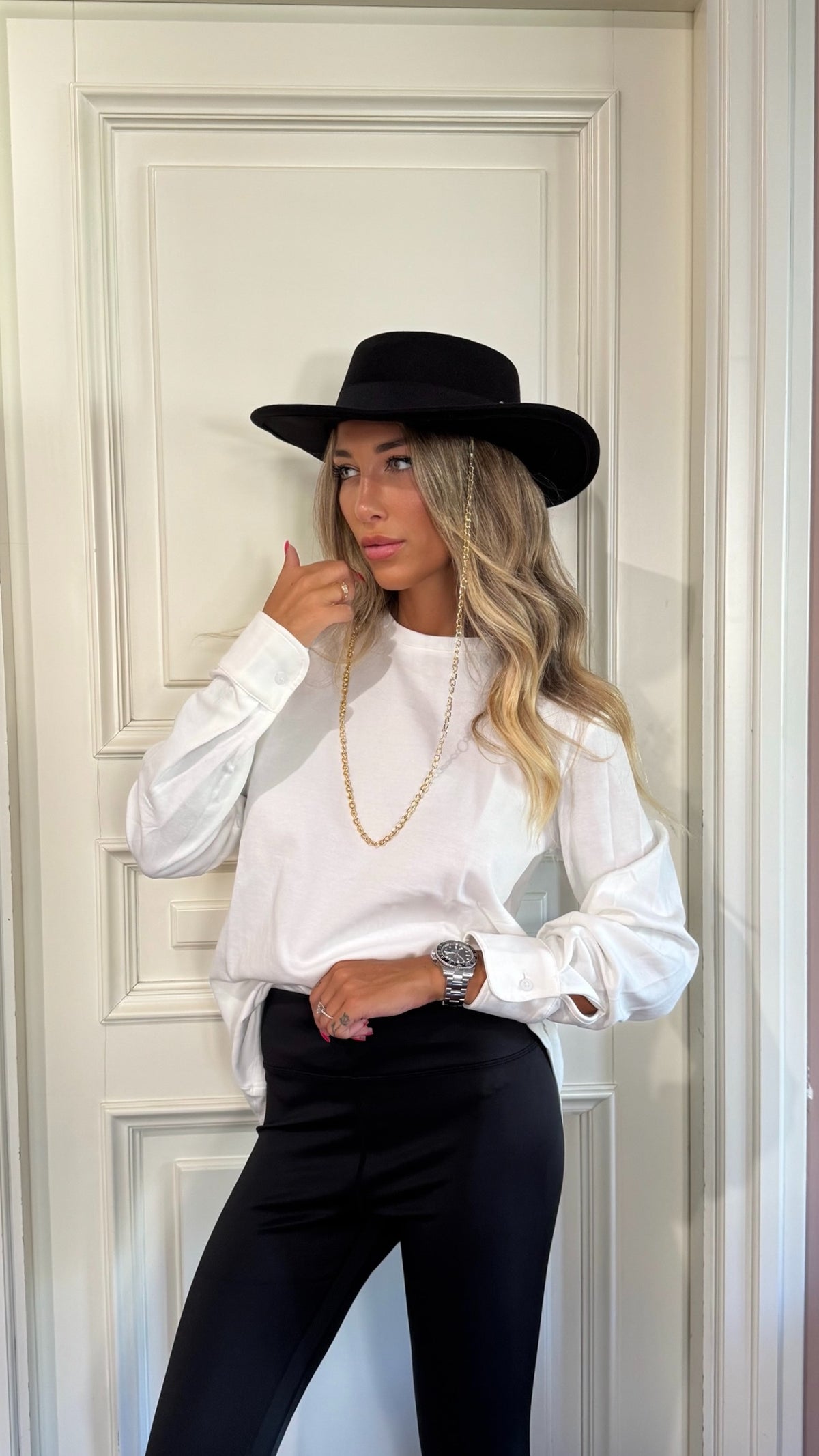 MAGLIA ALENA BIANCA LUMINA