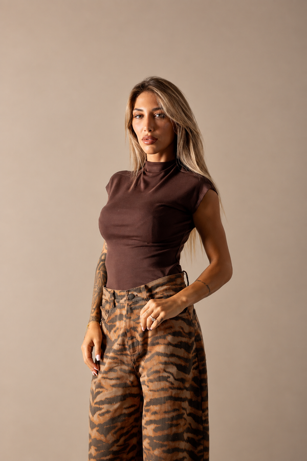 MAGLIA LEILA marrone